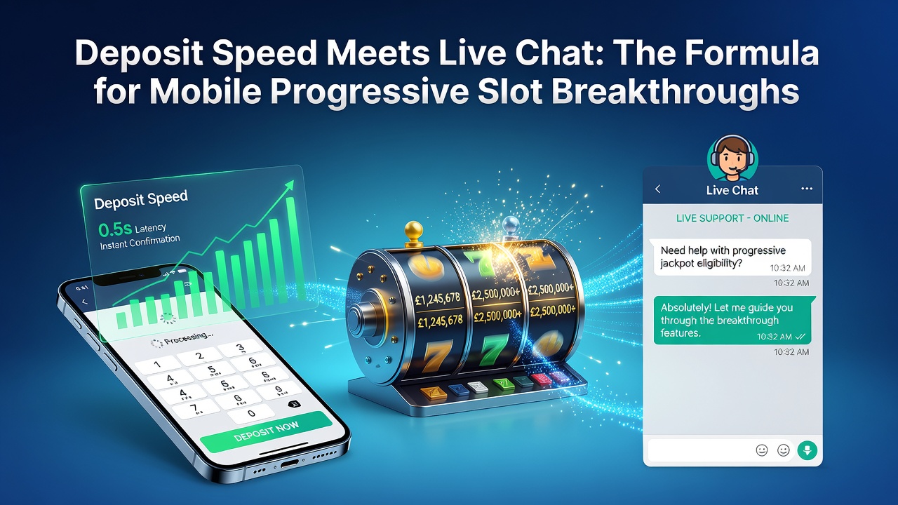 Grafiek die de correlatie toont tussen snelle stortingen, live chat respons en jackpot winfrequentie op mobiele apparaten