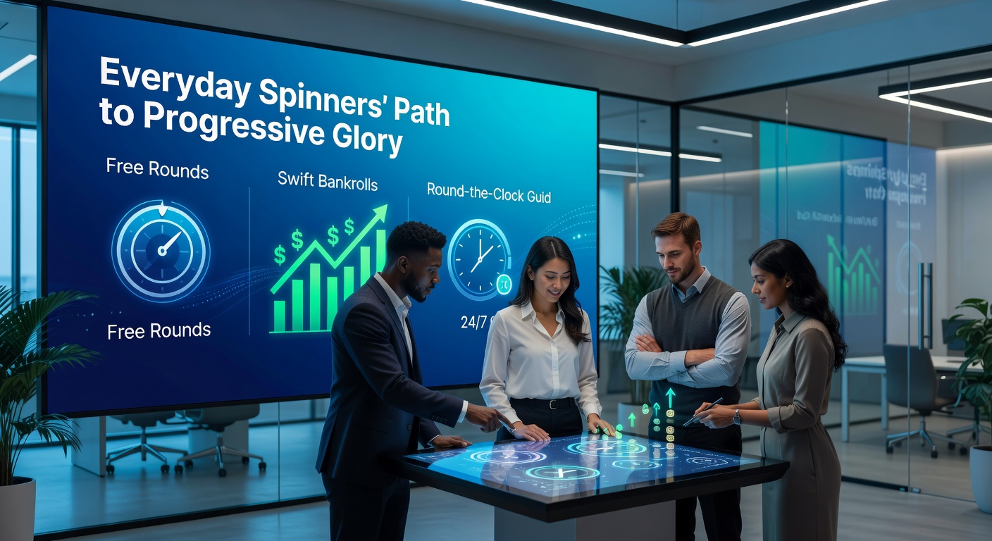 Grafiek toont stijging mobiele jackpotwinsten met icons voor spins, deposits en chat, illustrerend synergie in slot-succes