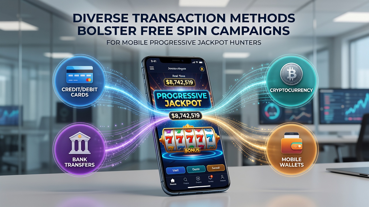 Mobiele spelers die gratis spins gebruiken op progressieve jackpot slots