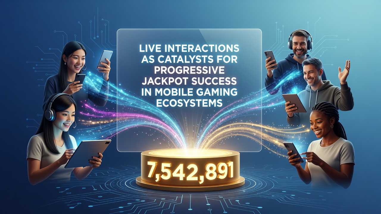 Mobiele spelers interageren via live chat tijdens progressieve jackpot sessies
