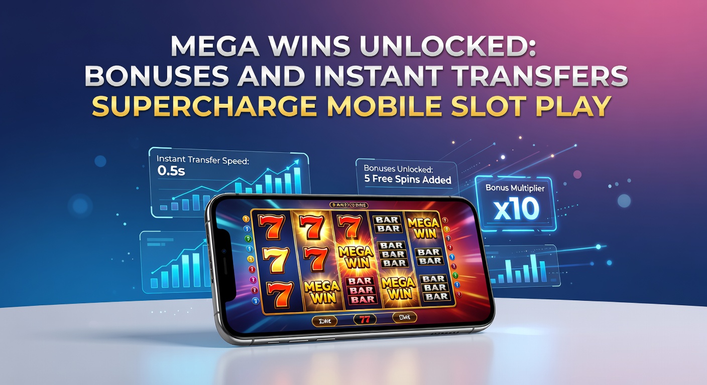 Grafiek toont groei in mega winsten door bonussen en directe transfers in mobiele slots, met opwaartse trendlijn