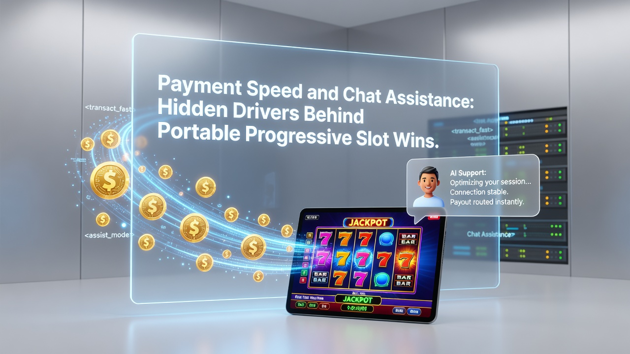Mobiele speler die snelle betalingen en chatondersteuning gebruikt tijdens progressieve slot sessies