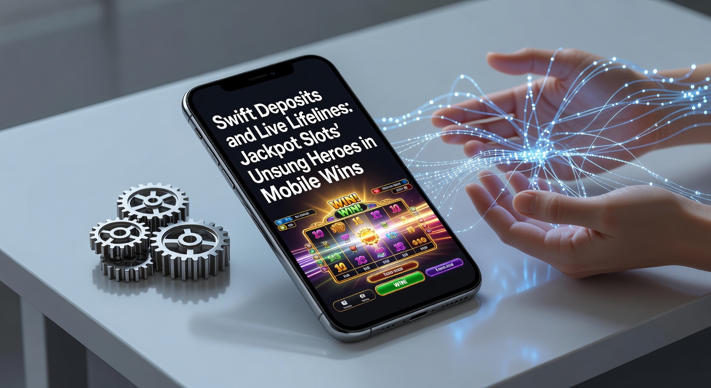 Mobiele jackpot slots met snelle stortingsopties en live chat ondersteuning zichtbaar op een smartphone scherm